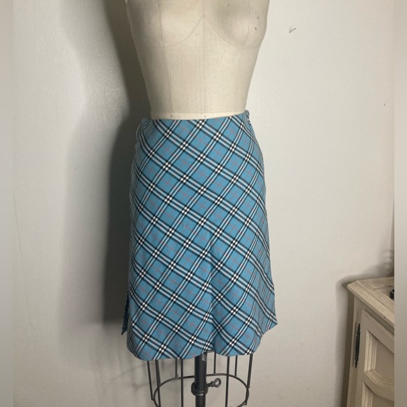 Burberry blue label high waisted mini skirt plaid